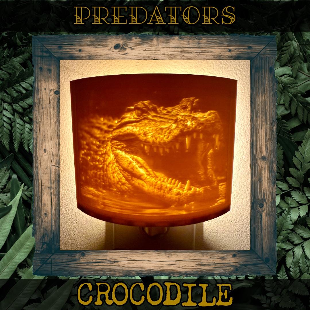 Predators | Animal Night Lights | 3D Printed Wildlife Decor