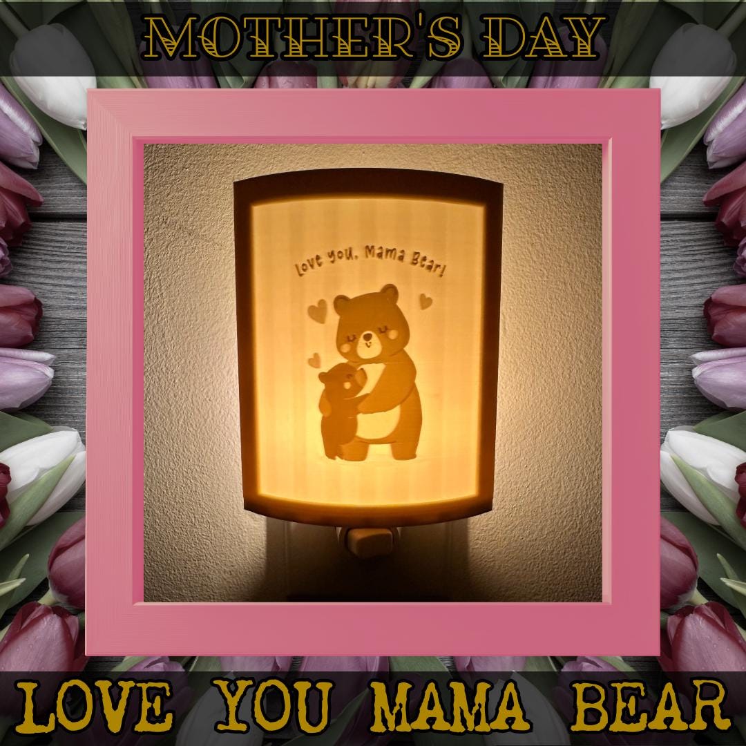Mother's Day Night Lights | 3D Printed Mom Gift