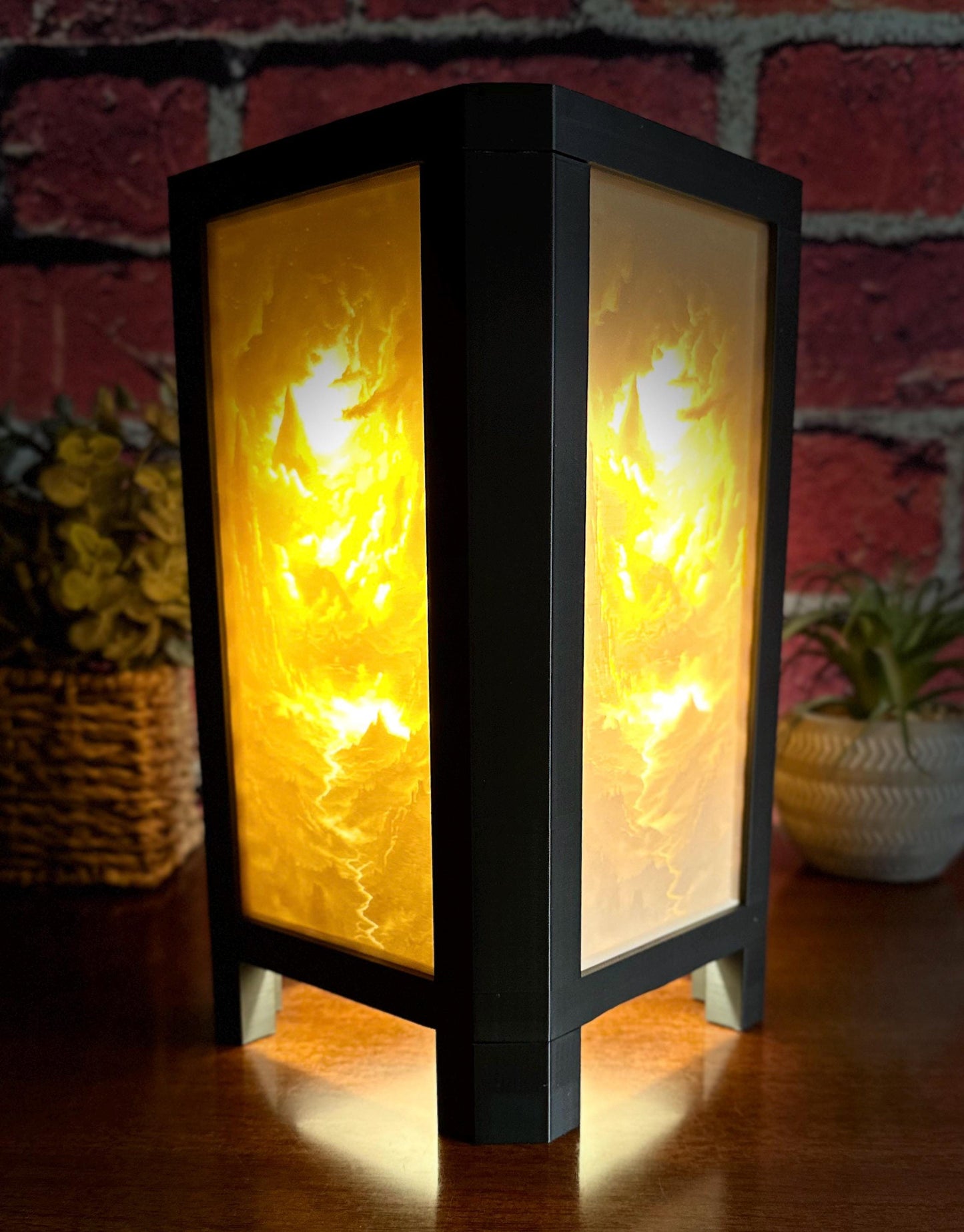 Fantasy Mountainscape | Lithophane Lamp