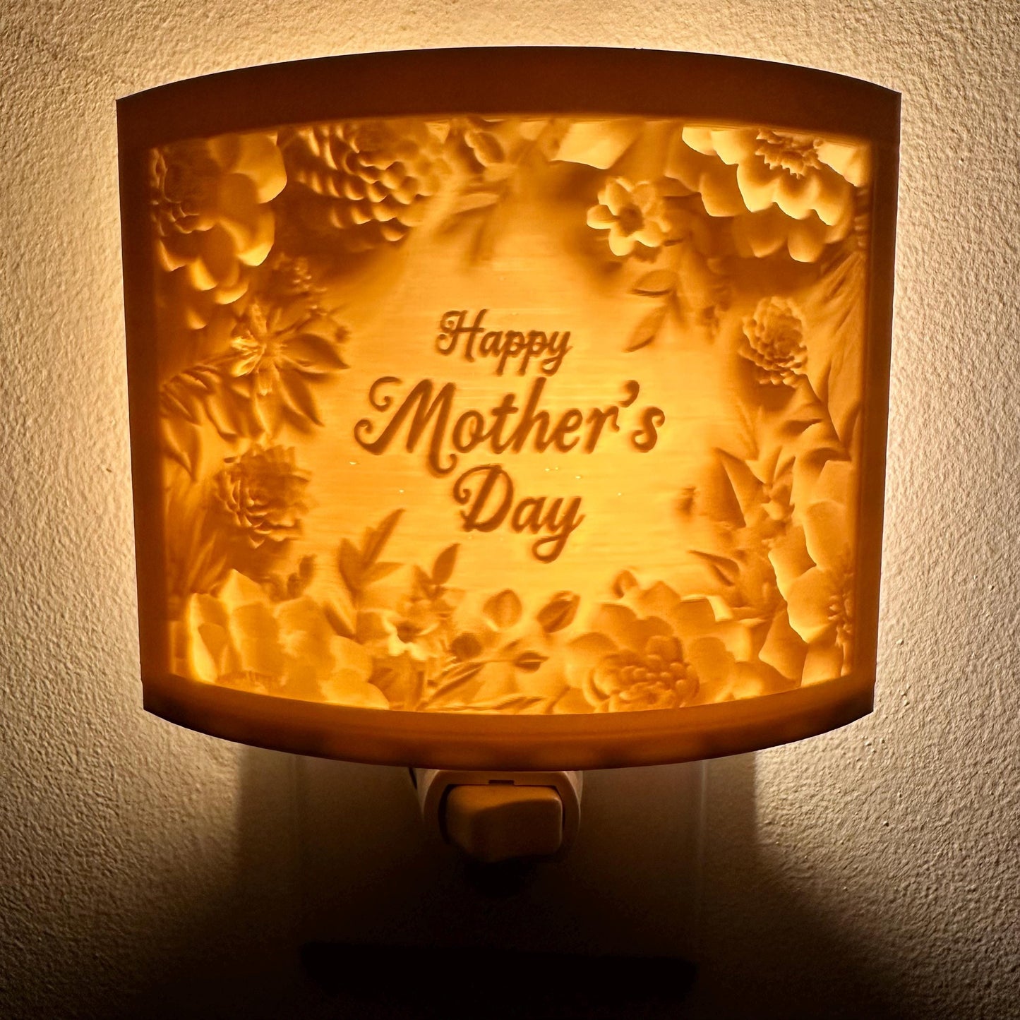 Happy Mother's Day | Lithophane Night Light