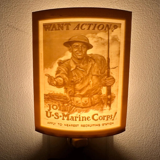 Join The Marines | Lithophane Night Light