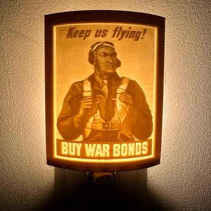 Keep Us Flying (Tuskegee Airman) | Lithophane Night Light