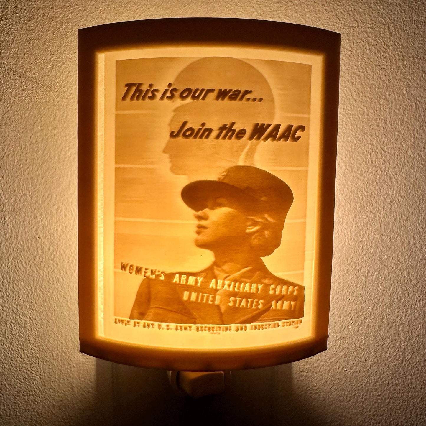 Women's Army Air Corps | Lithophane Night Light