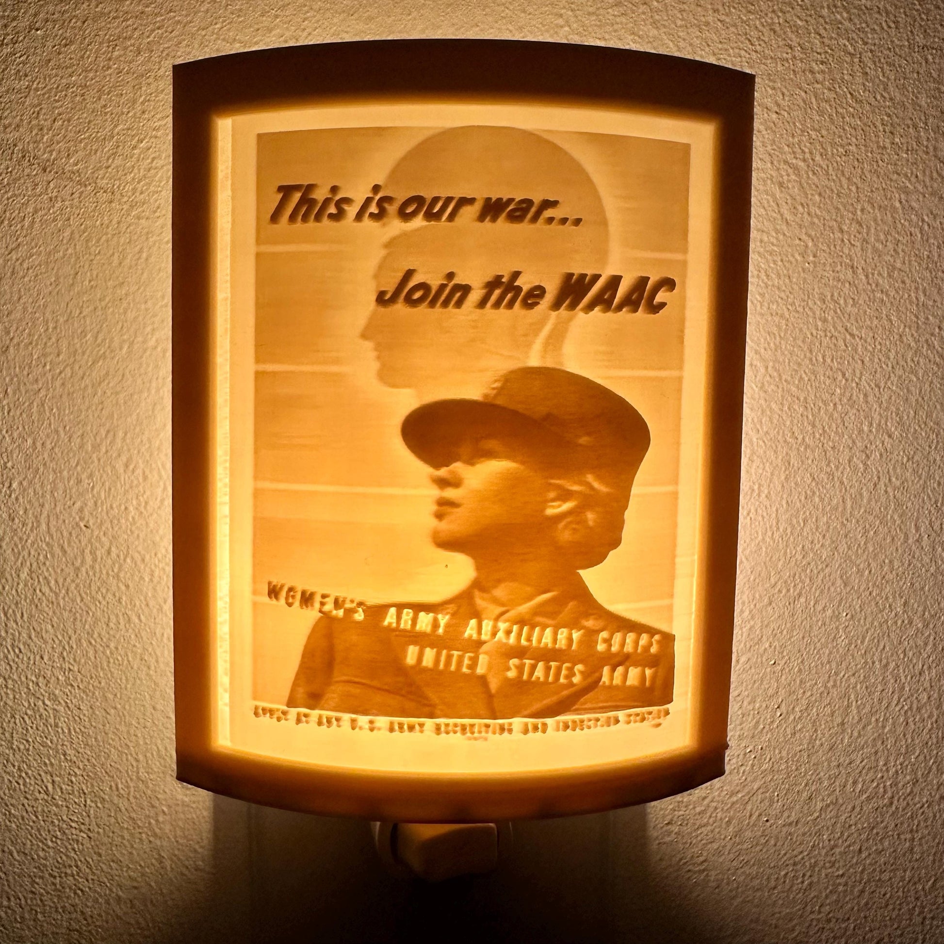 Women's Army Air Corps | Lithophane Night Light