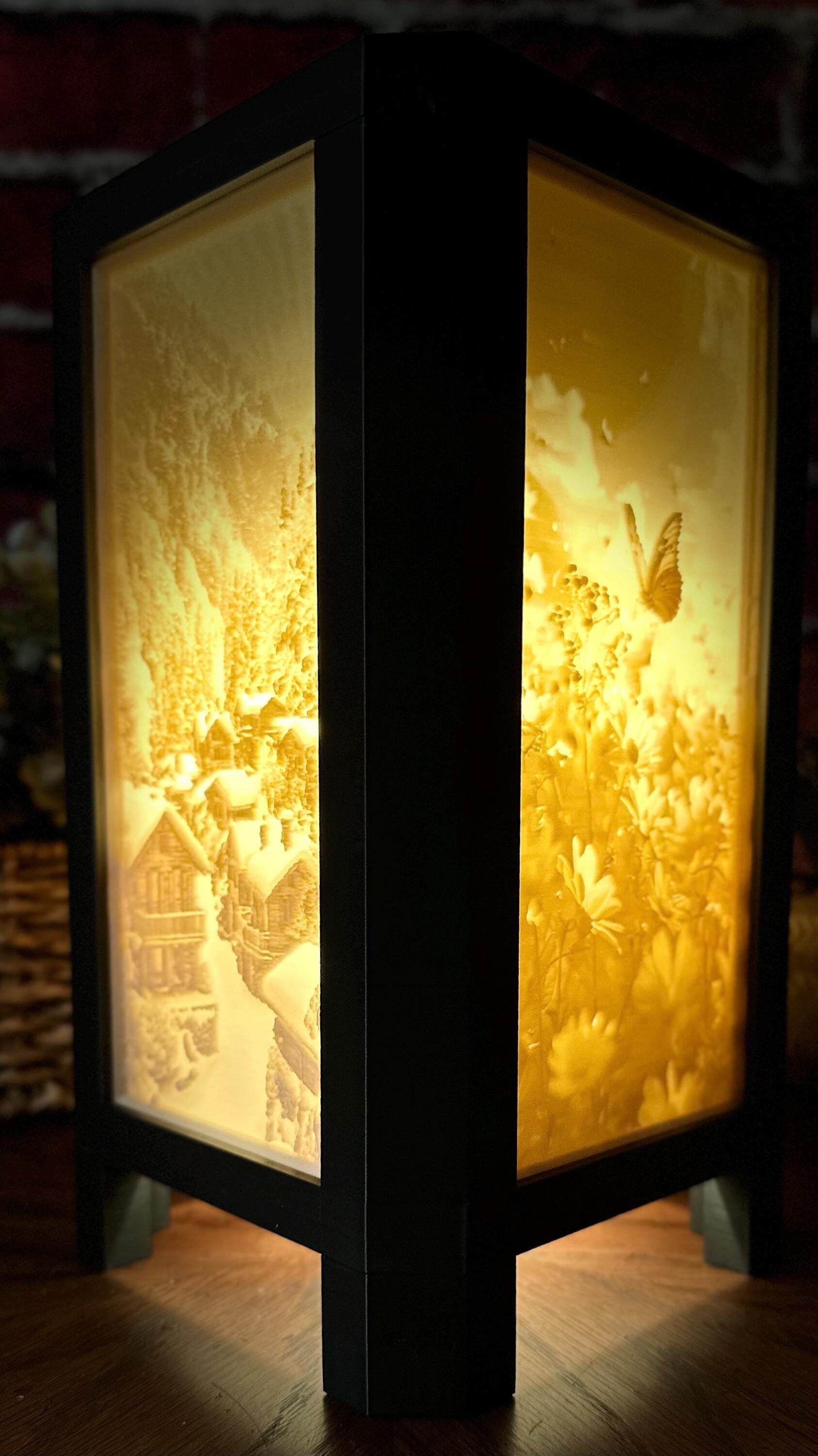 Four Seasons| Lithophane Lamp