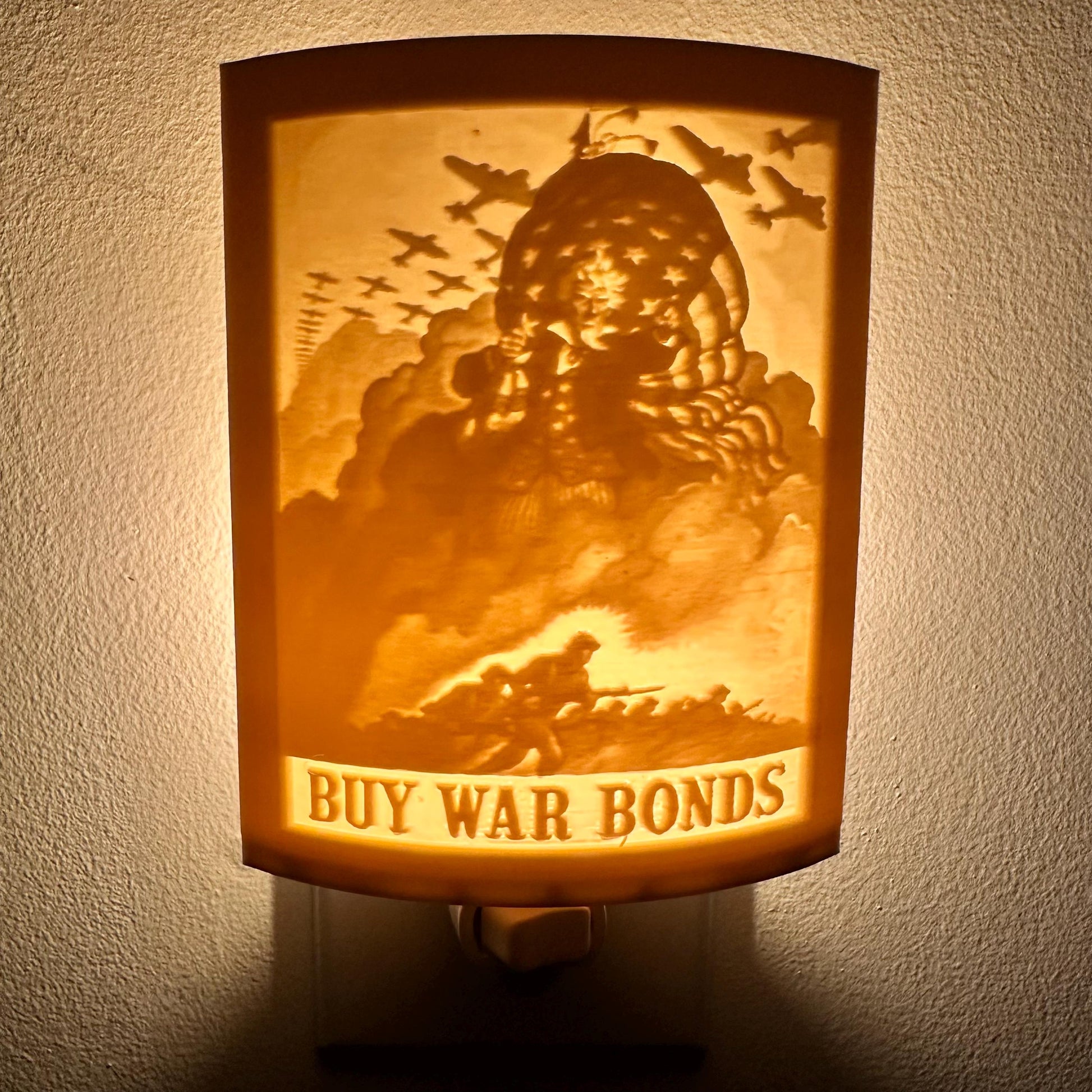 Buy War Bonds (Uncle Sam) | Lithophane Night Light