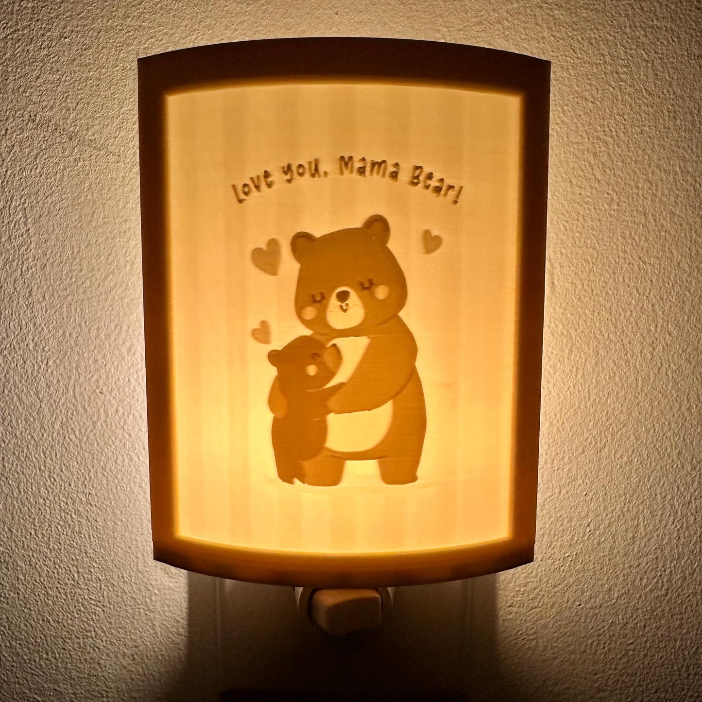 Happy Mother's Day (Illustrated) | Lithophane Night Light