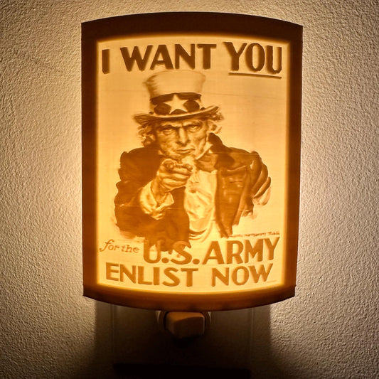 I Want You | Lithophane Night Light