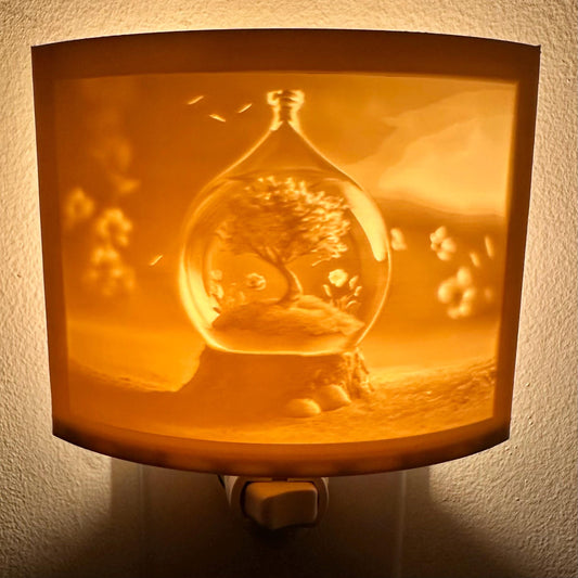 Tree In A Bottle | Lithophane Night Light