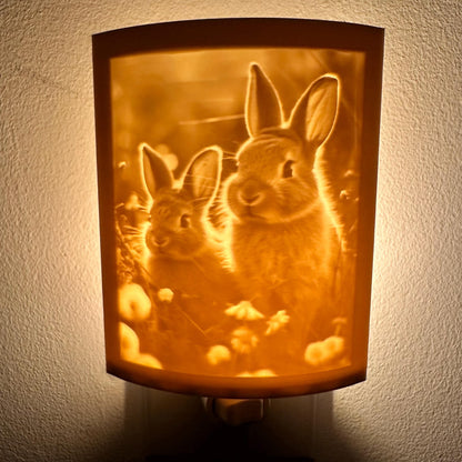 Bunnies | Lithophane Night Light