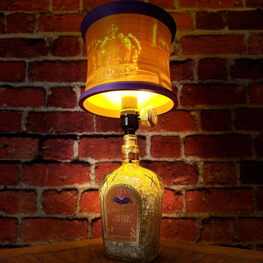 Crown Royal Caramel | Upcycled Whiskey Bottle Lamp