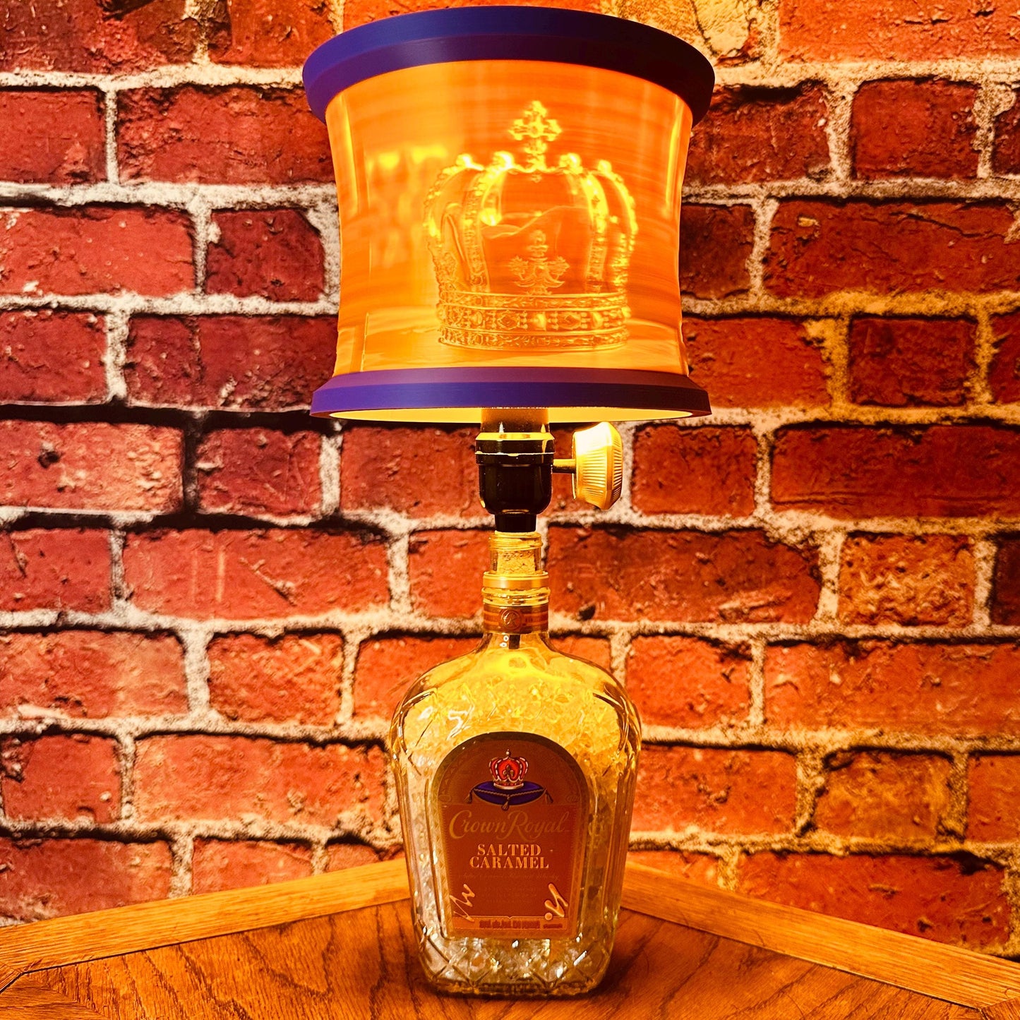 Crown Royal Caramel | Upcycled Whiskey Bottle Lamp