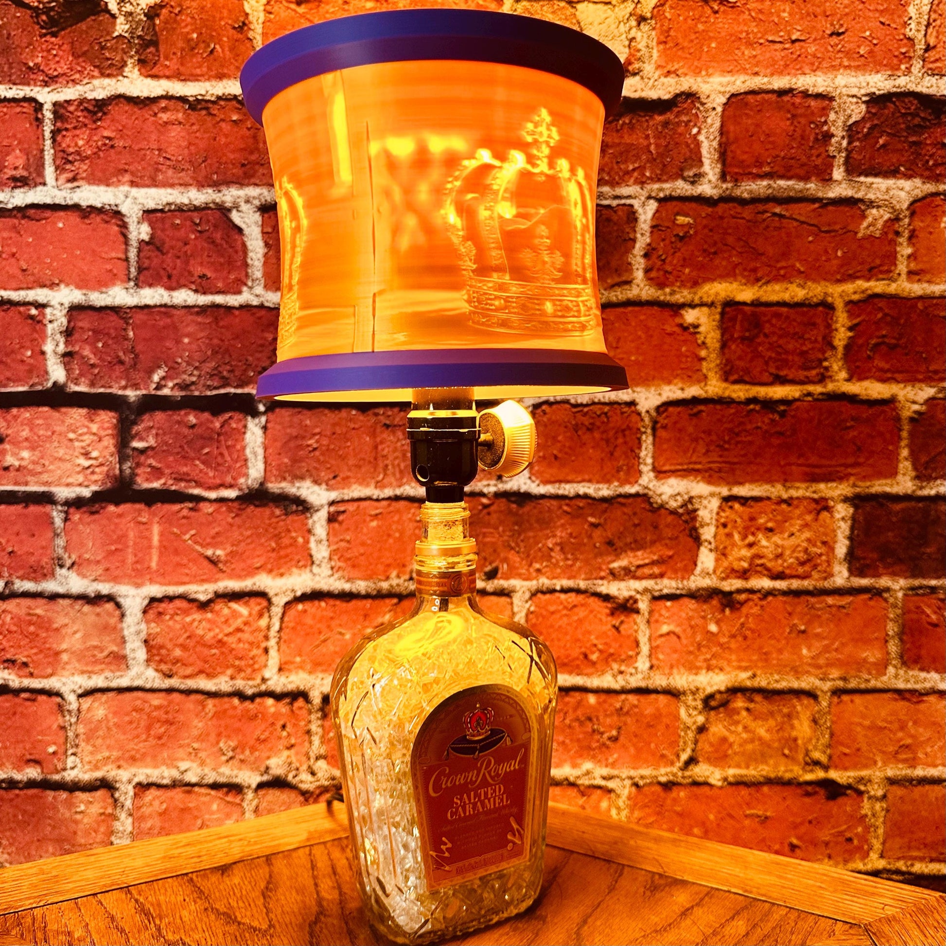 Crown Royal Caramel | Upcycled Whiskey Bottle Lamp