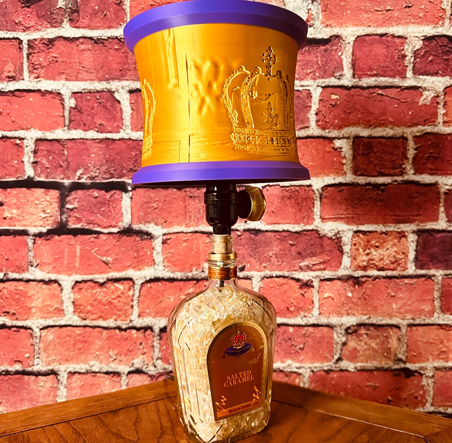 Crown Royal Caramel | Upcycled Whiskey Bottle Lamp