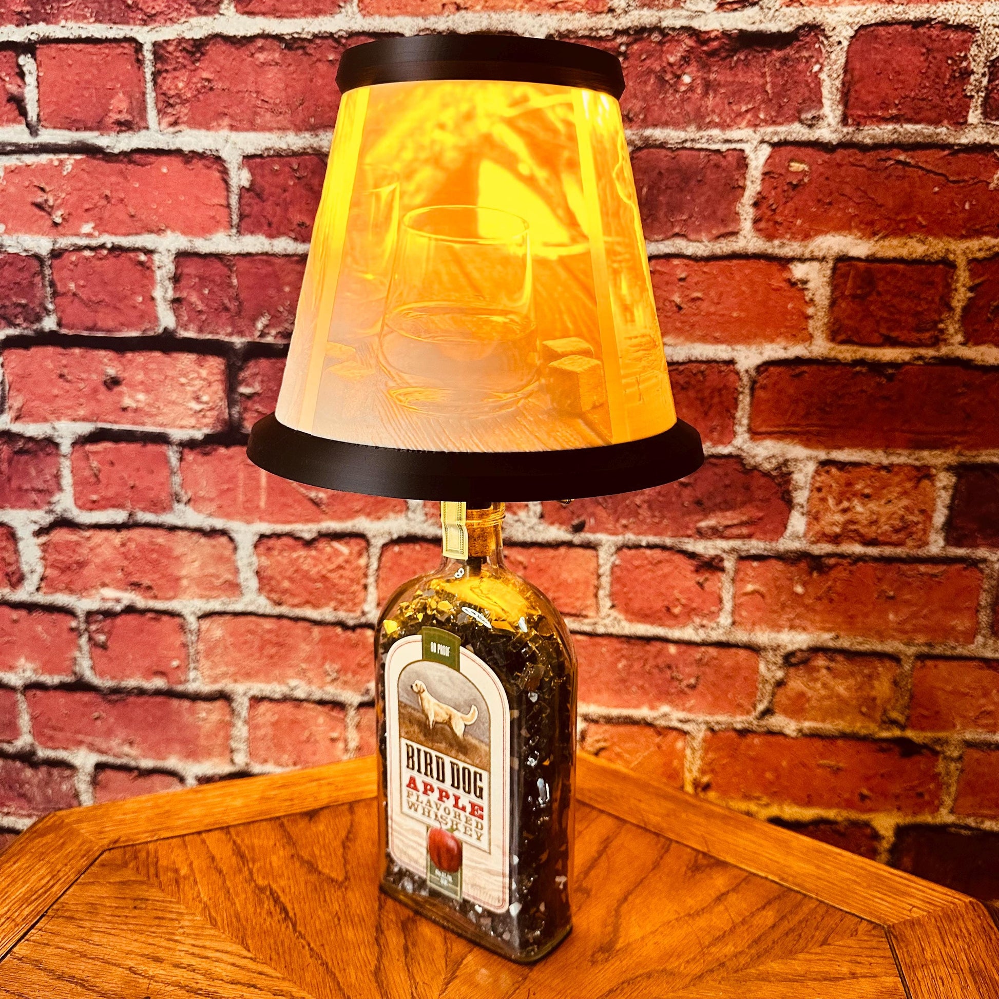 Bird Dog Apple | Upcycled Whiskey Bottle Lamp