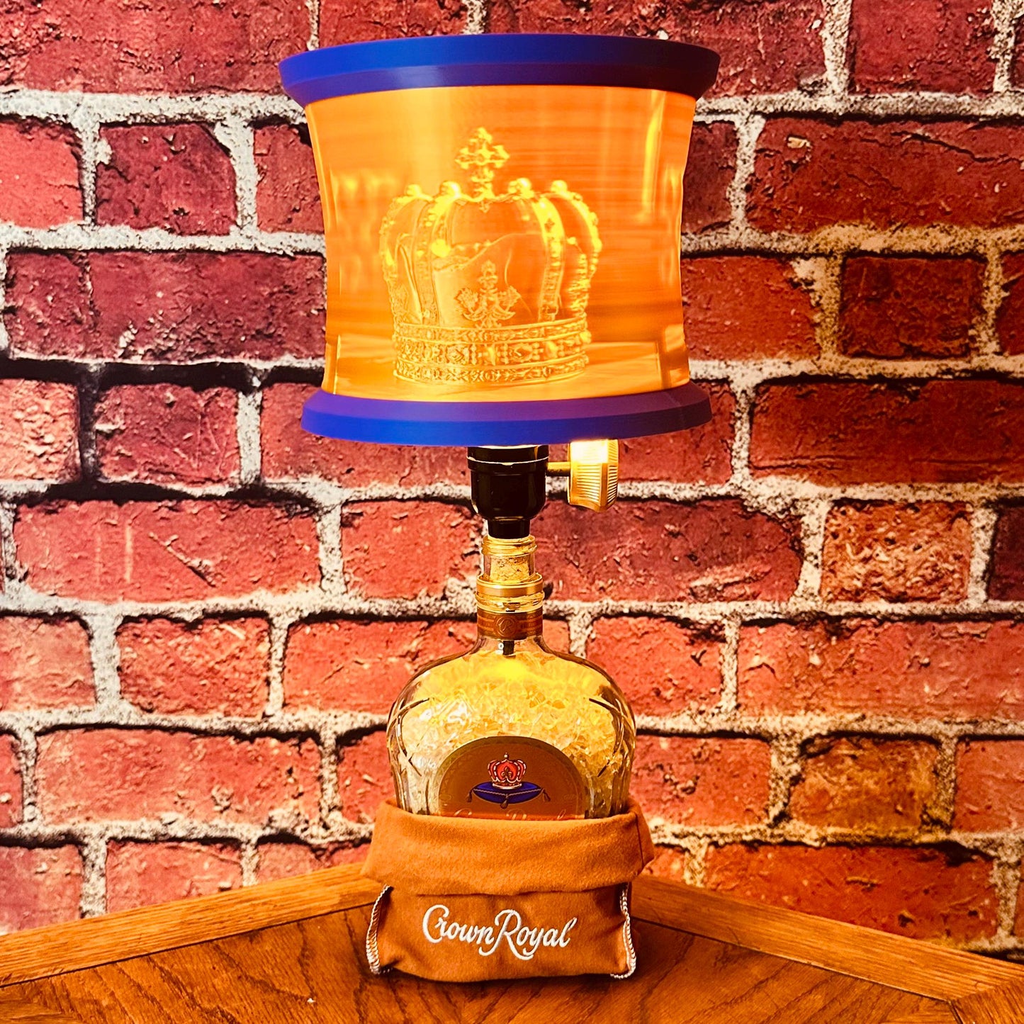 Crown Royal Caramel | Upcycled Whiskey Bottle Lamp