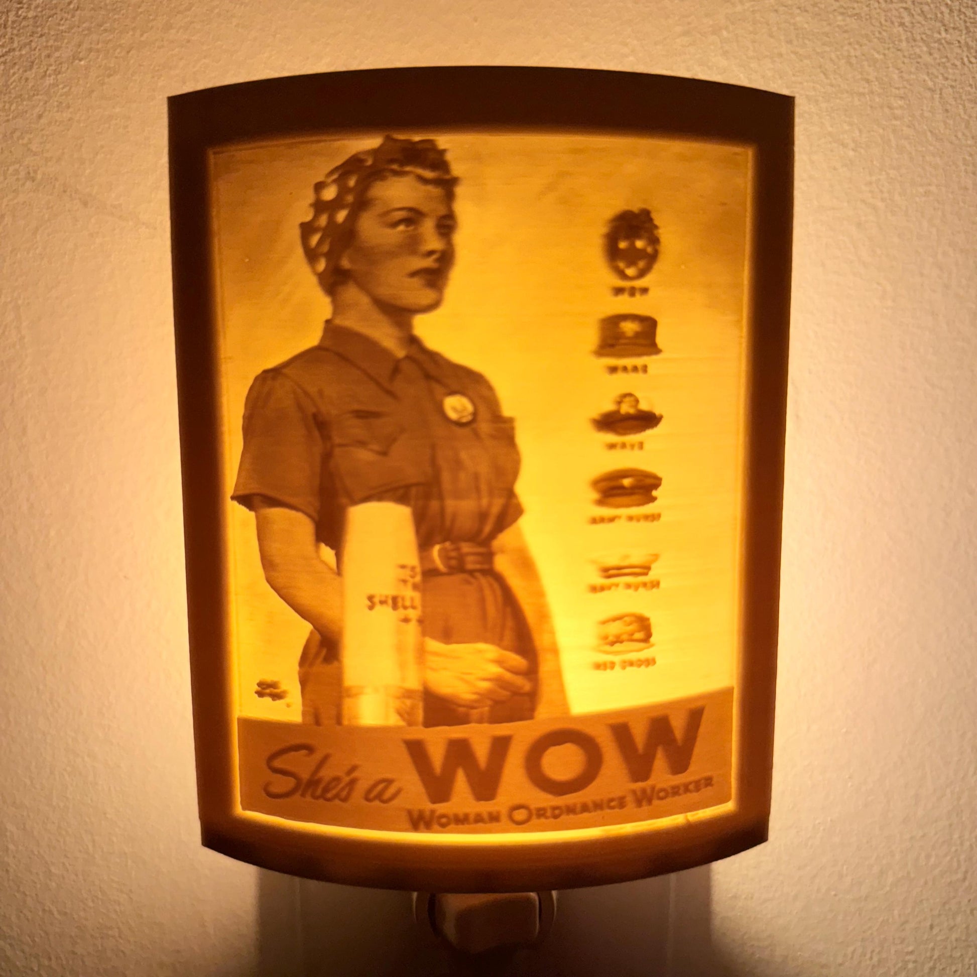 She's A WOW | Lithophane Night Light