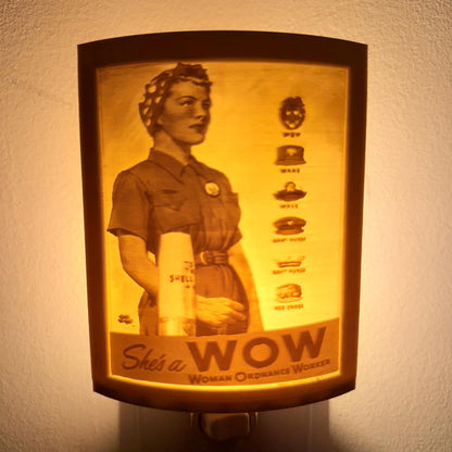 She's A WOW | Lithophane Night Light