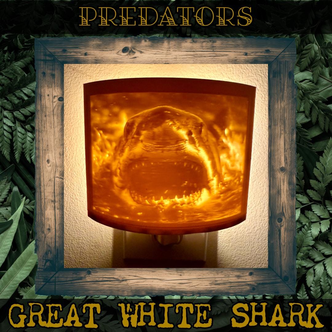 Predators | Animal Night Lights | 3D Printed Wildlife Decor
