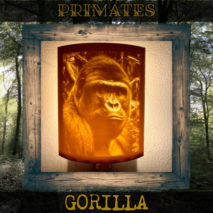 Primates | Animal Night Lights | 3D Printed Jungle Wildlife Decor