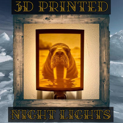 Arctic Inhabitants | Animal Night Lights | 3D Printed Polar Wildlife Decor