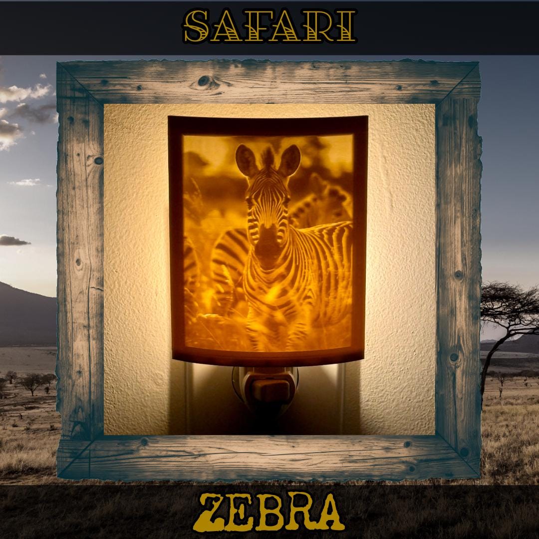 Safari Dwellers | Animal Night Lights | 3D Printed African Wildlife Decor