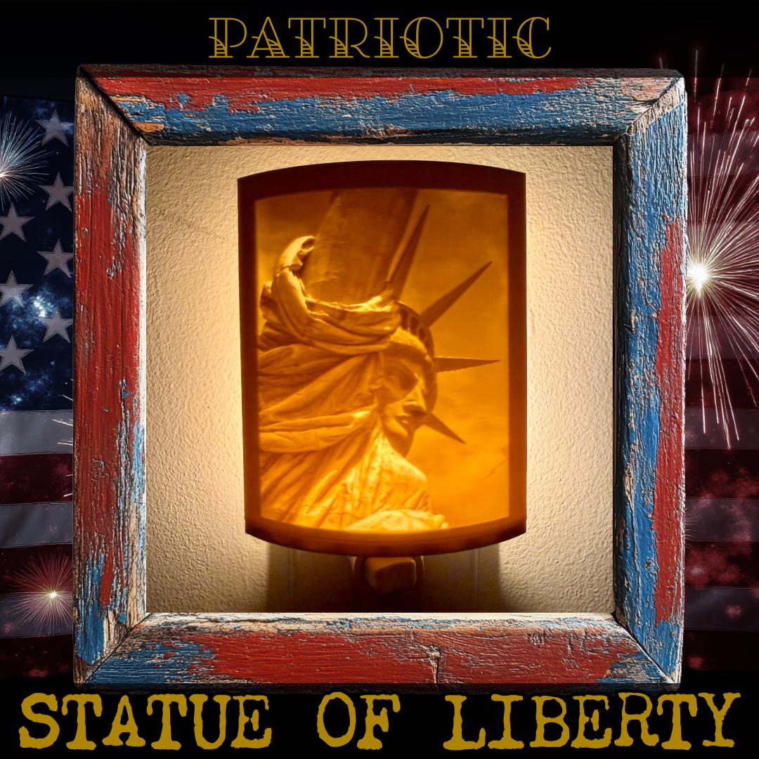 Patriotic Night Lights | 3D Printed American Pride Decor