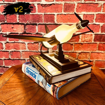 Airplane Wine Bottle Lamp | 3D Printed Aviation Art | Aviation Gift