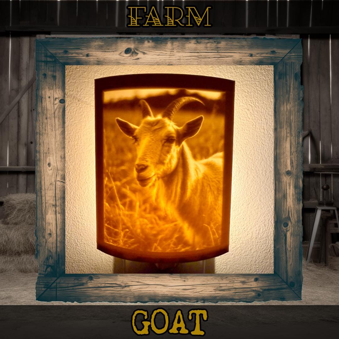 Farm Friends | Animal Night Lights | 3D Printed Farm Wildlife Decor
