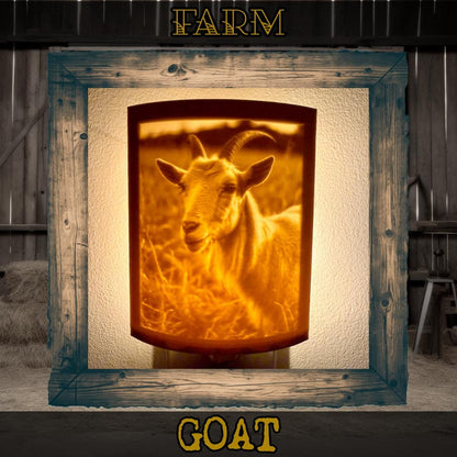 Farm Friends | Animal Night Lights | 3D Printed Farm Wildlife Decor