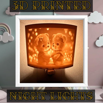 Children & Family Night Lights | 3D Printed Kids Decor