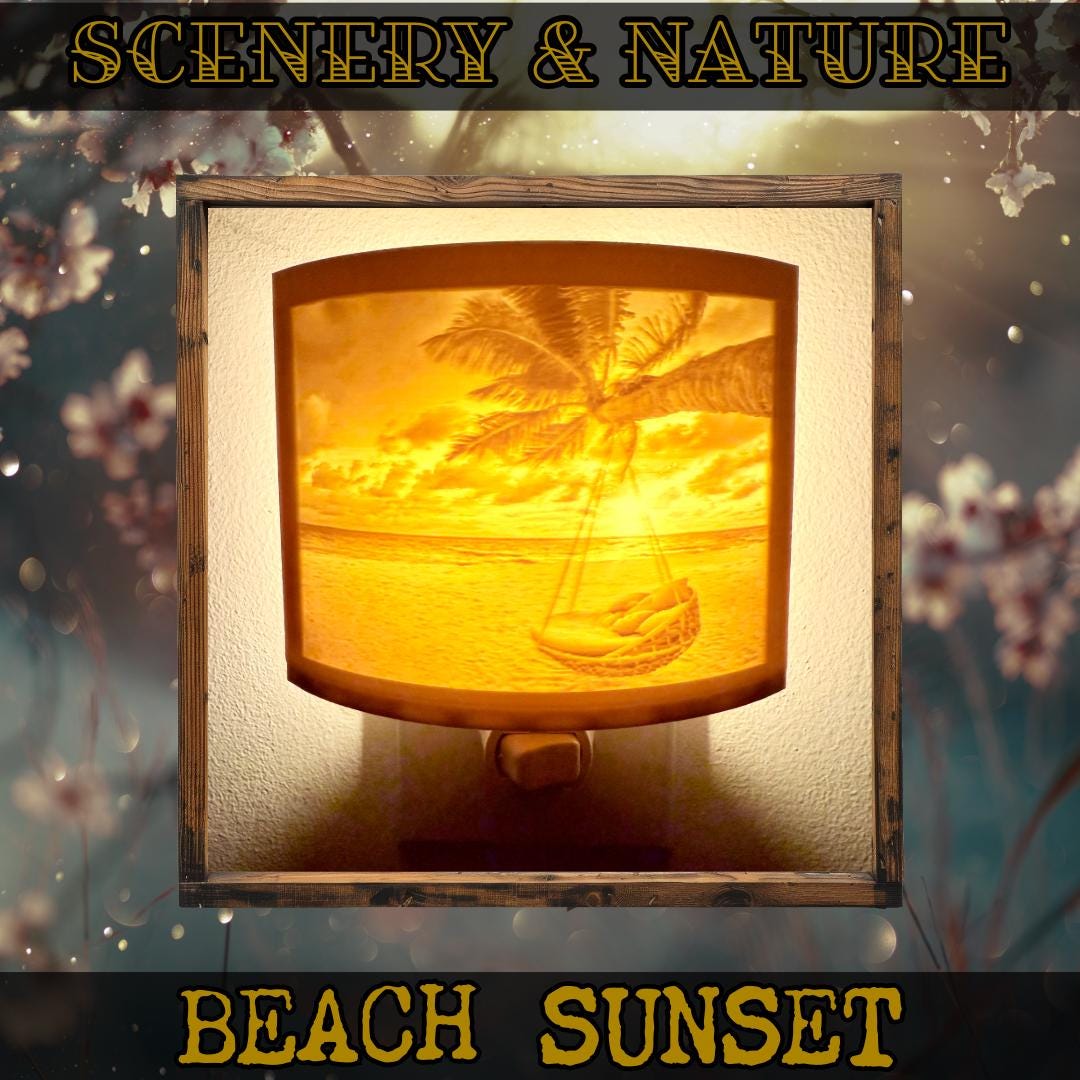 Scenery & Nature Night Lights | 3D Printed Nature Decor