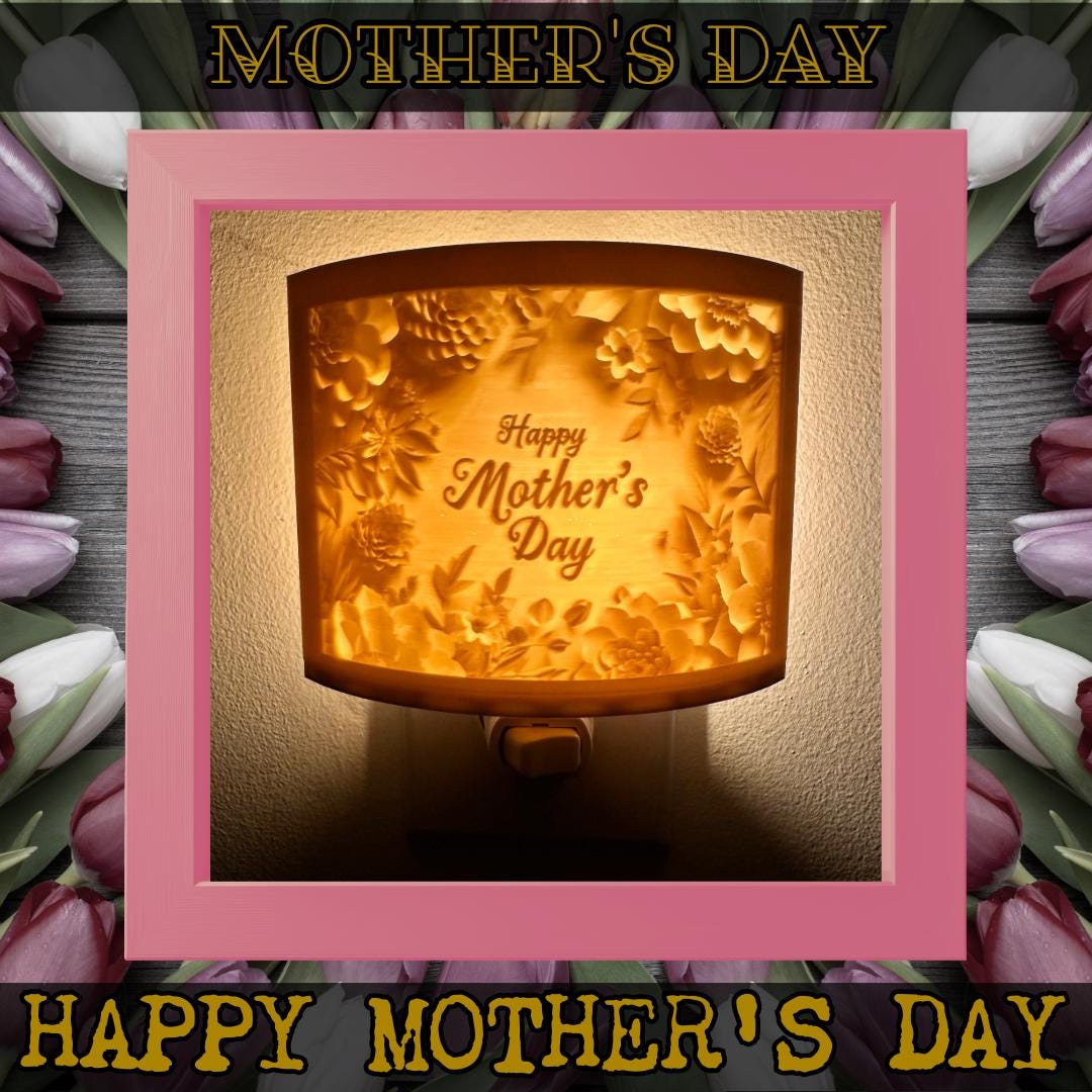 Mother's Day Night Lights | 3D Printed Mom Gift