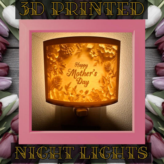 Mother's Day Night Lights | 3D Printed Mom Gift