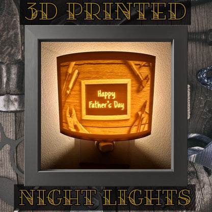 Father's Day Night Lights | 3D Printed Dad Gift