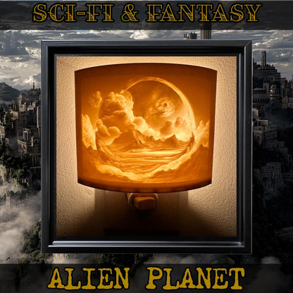 Sci-Fi & Fantasy Night Lights | 3D Printed Unique Decor