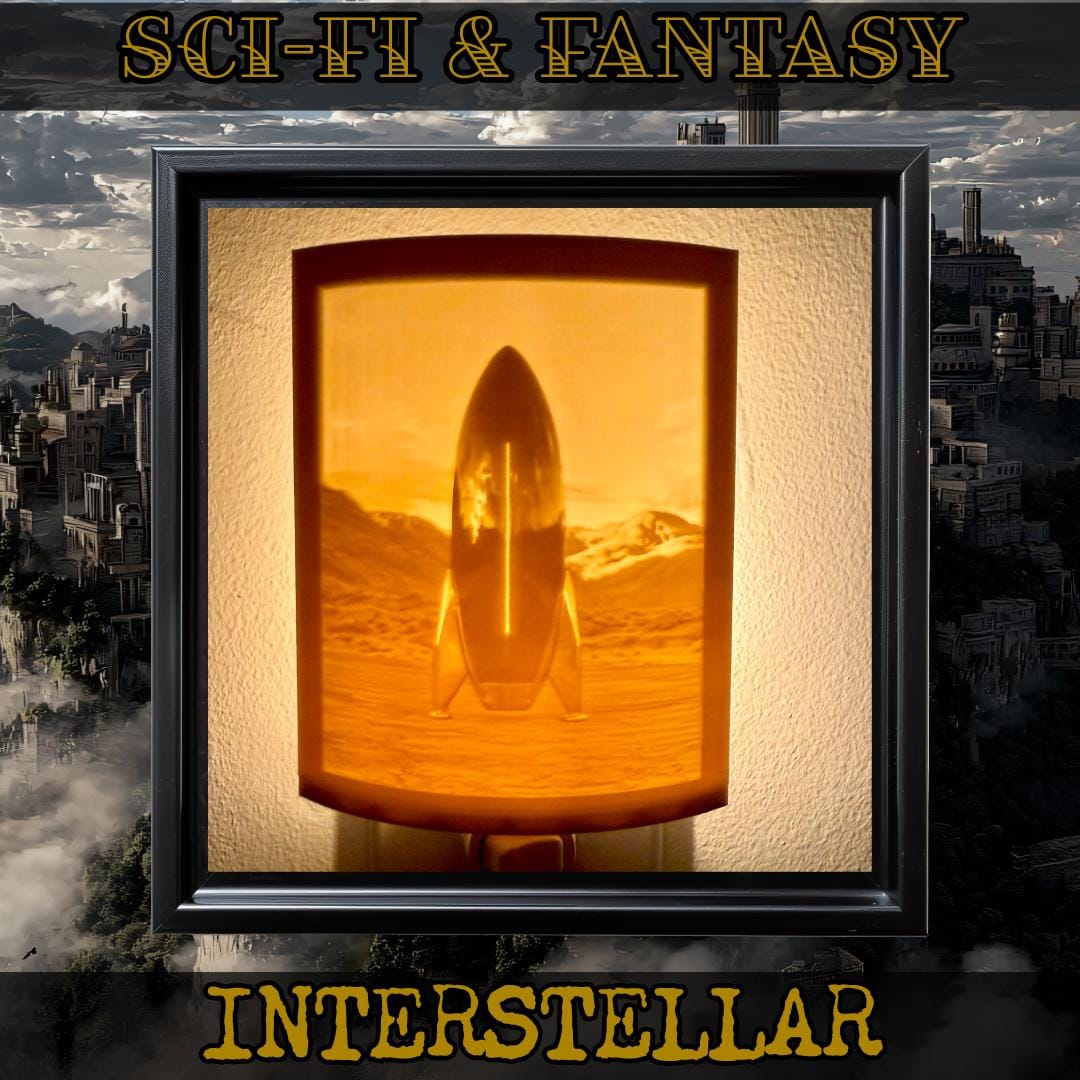 Sci-Fi & Fantasy Night Lights | 3D Printed Unique Decor