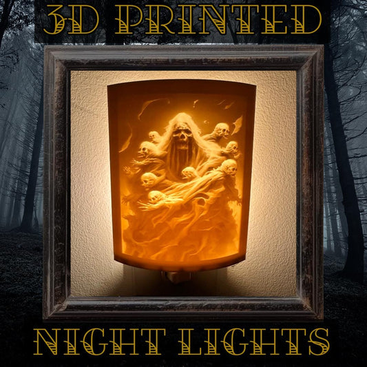 Horror Night Lights | 3D Printed Spooky Decor