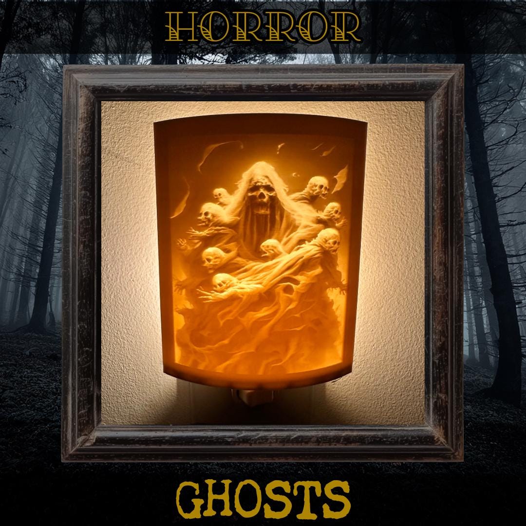 Horror Night Lights | 3D Printed Spooky Decor