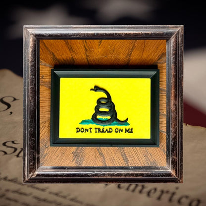 Don't Tread on Me Gadsden Flag Magnet | 3D Printed Patriotic Decor