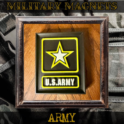 US Military Branch Magnets | 3D Printed Military Decor