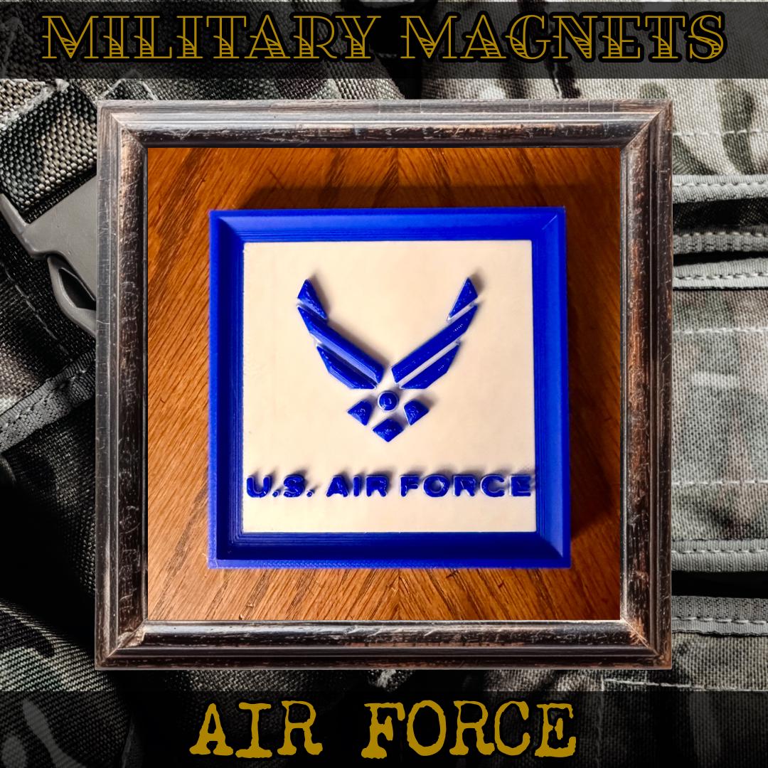 US Military Branch Magnets | 3D Printed Military Decor