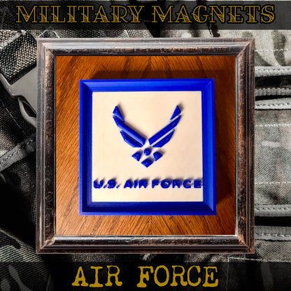 US Military Branch Magnets | 3D Printed Military Decor