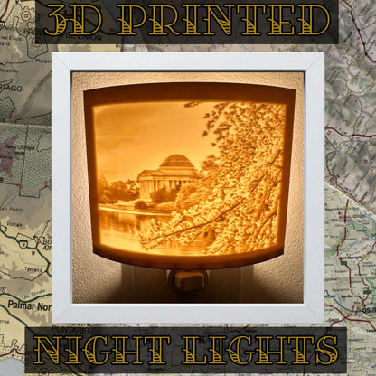 Local Sights Night Lights | 3D Printed Washington D.C. Decor