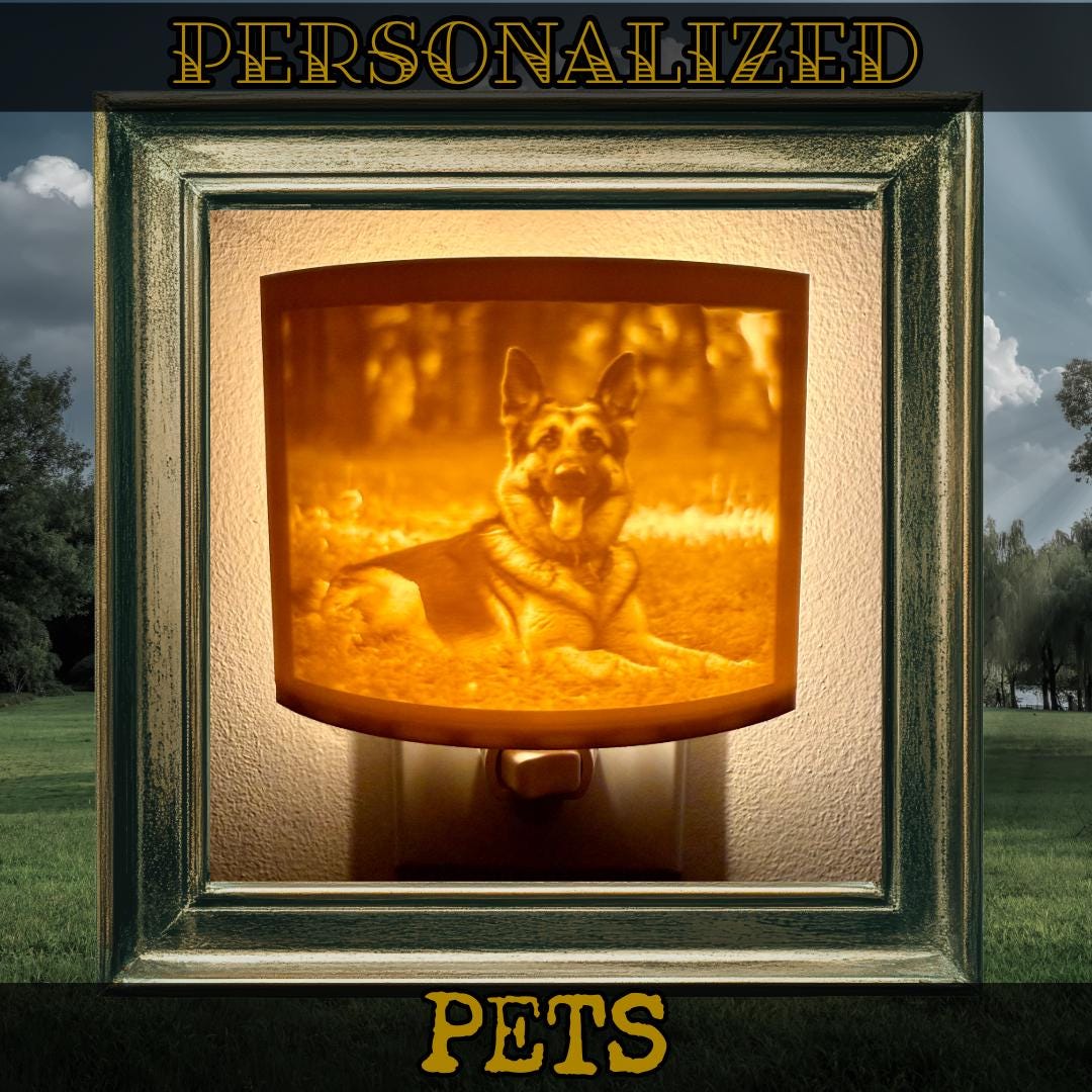 Personalized Night Light | Lithophane Night Light