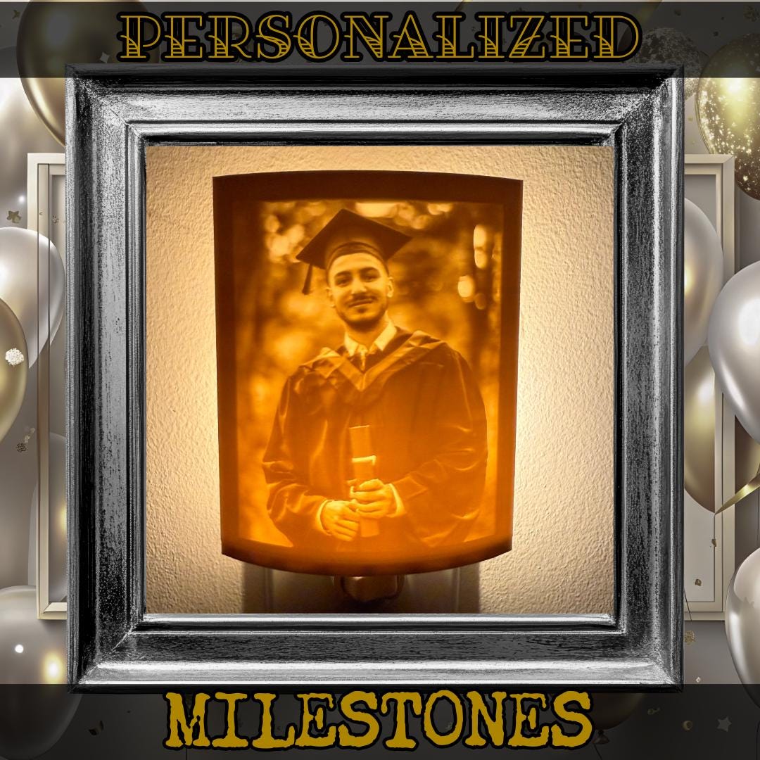 Personalized Night Light | Lithophane Night Light