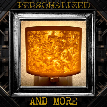 Personalized Night Light | Lithophane Night Light