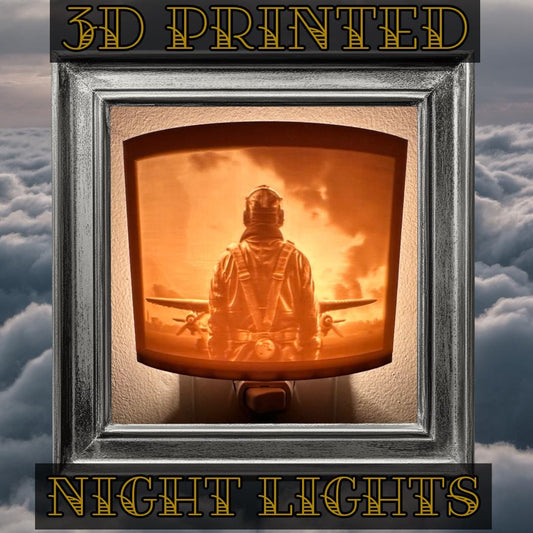 Travel & Transportation Night Lights | 3D Printed Aviation and Automotive Decor