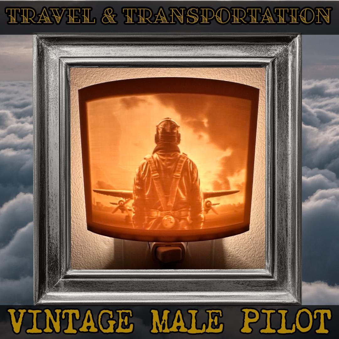 Travel & Transportation Night Lights | 3D Printed Aviation and Automotive Decor