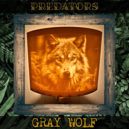 Predators | Animal Night Lights | 3D Printed Wildlife Decor
